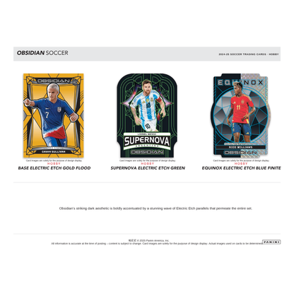 2024/25 Panini Obsidian Soccer Hobby 12 Box Case image 2