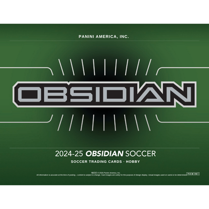 2024/25 Panini Obsidian Soccer Hobby 12 Box Case image 1