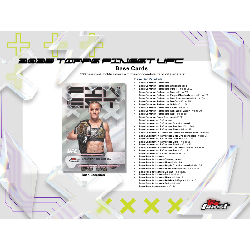 2025 Topps Finest UFC Hobby Box image 3