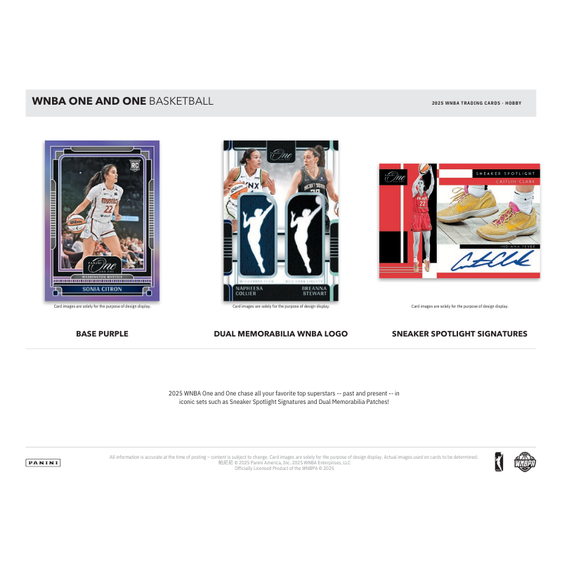 2025 Panini One and One WNBA Basketball Hobby Box image 2