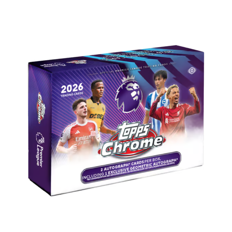 2026 Topps Chrome Premier League EPL Soccer Breaker’s Delight Box image 0