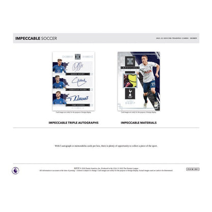 2021/22 Panini Impeccable Soccer Hobby Box image 3
