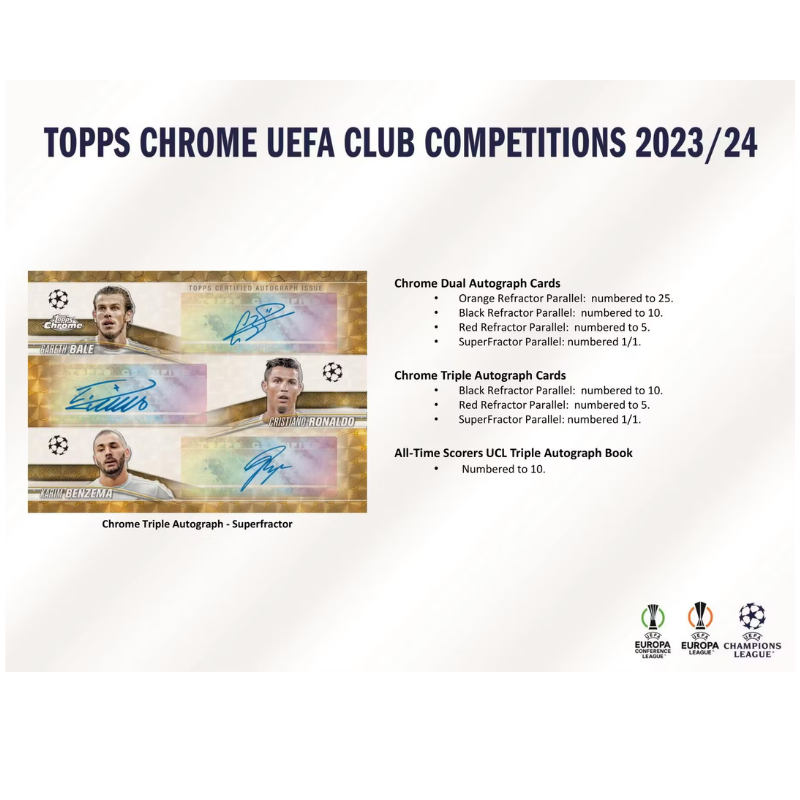 2023/24 Topps UEFA Chrome Soccer Hobby Breakers Delight Box image 5