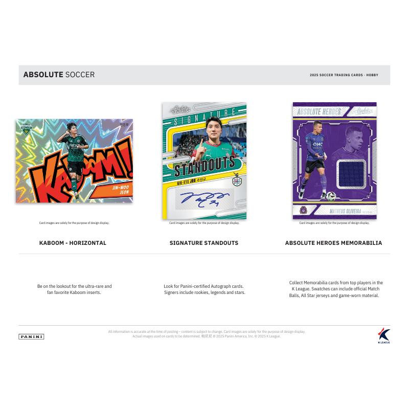 2025 Panini Absolute K League Soccer Hobby 12 Box Case image 3