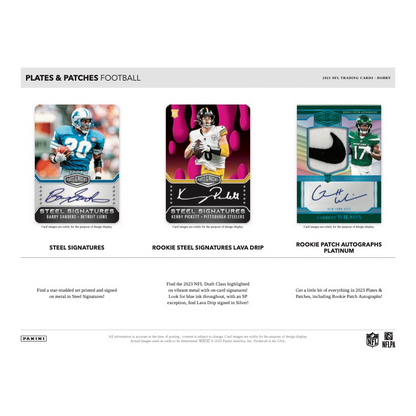 2023 Panini Plates & Patches Football Hobby 12 Box Case image 2