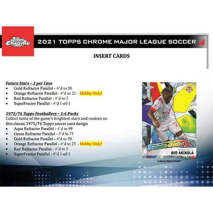 2021 Topps Chrome MLS Soccer Hobby Case (12ct) image 1