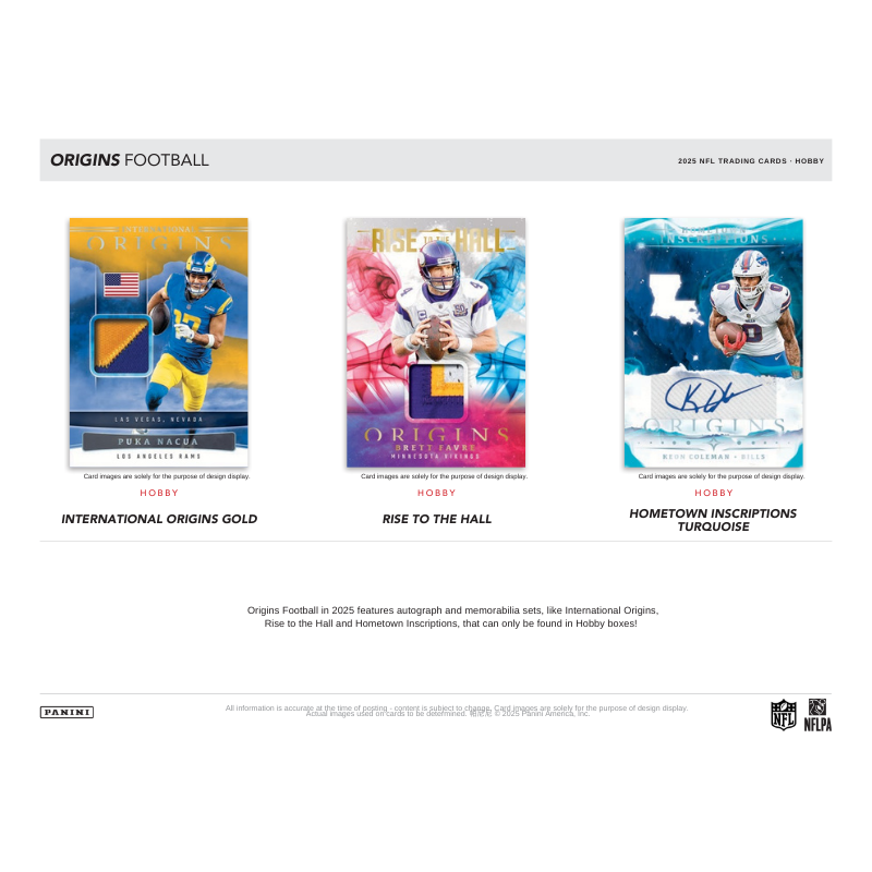 2025 Panini Origins Football Hobby Box image 3