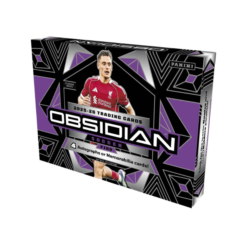 2025/26 Panini Obsidian Soccer Hobby 12 Box Case image 0