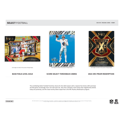 2023 Panini Select Football Hobby 12 Box Case image 2