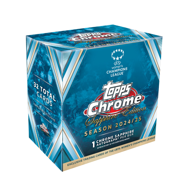 2024/25 Topps Chrome Sapphire UEFA Women’s Champions League Soccer Hobby Box image 0