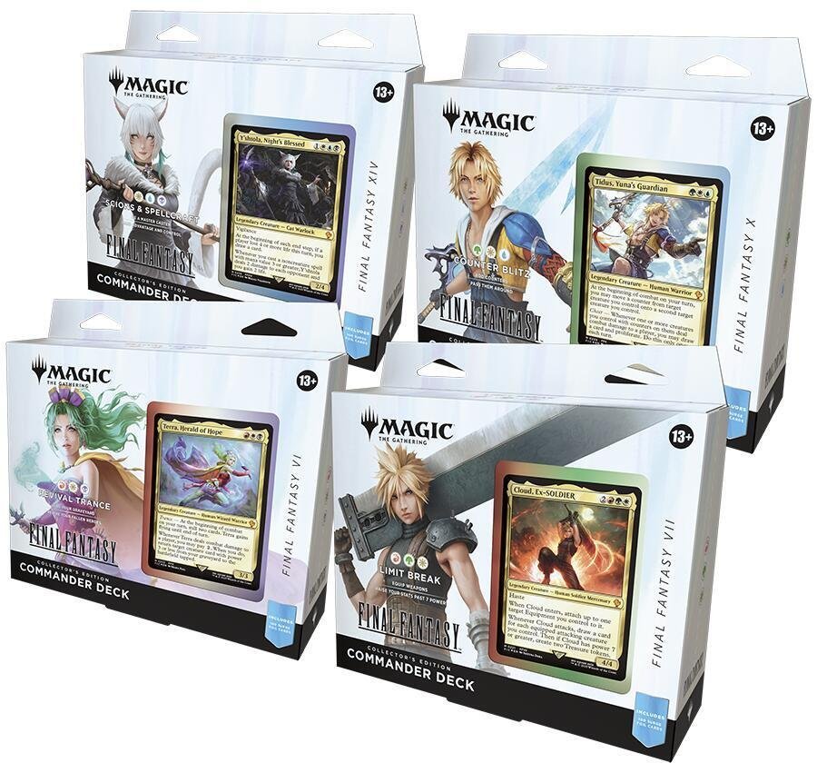 Magic the Gathering Final Fantasy Commander Collector 4 Deck Display Case image 0
