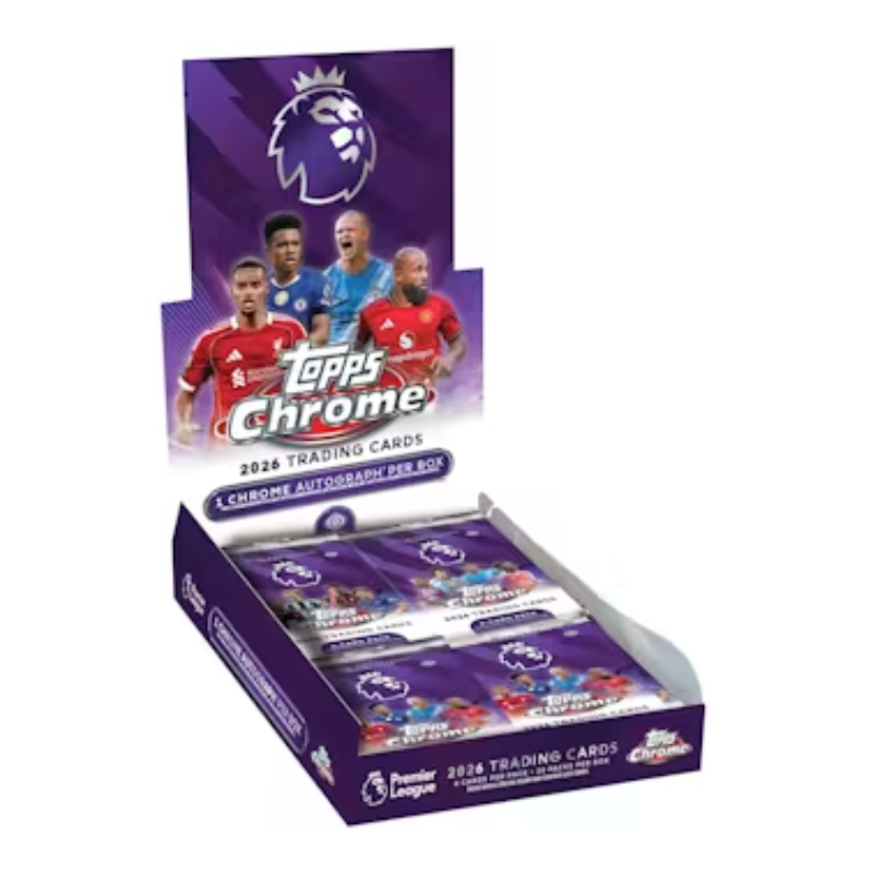 2026 Topps Chrome Premier League EPL Soccer Hobby Box image 0