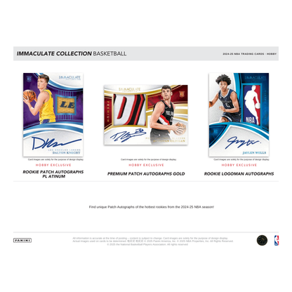 2024/25 Panini Immaculate Basketball Hobby 5 Box Case image 2