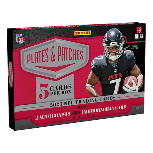 2023 Panini Plates & Patches Football Hobby 12 Box Case image 0