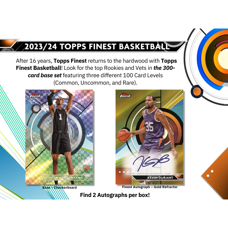 2023/24 Topps Finest Basketball Breaker’s Delight Box image 1