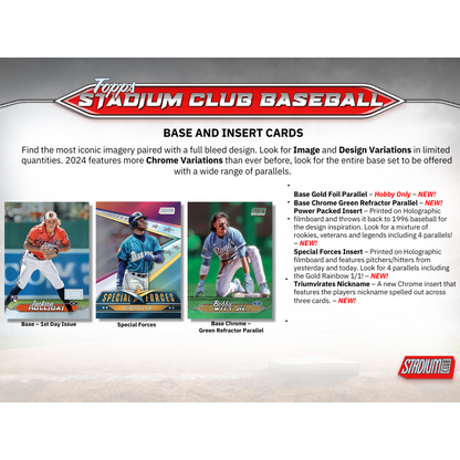 2024 Topps Stadium Club Baseball Hobby Box image 2