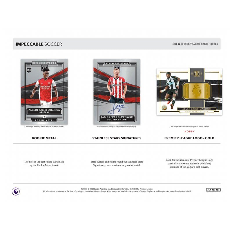 2021/22 Panini Impeccable Soccer Hobby Box image 1
