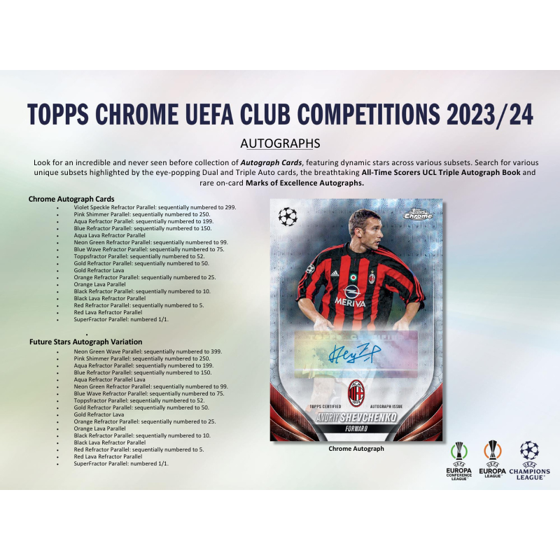 2023/24 Topps UEFA Club Competitions Chrome Soccer Hobby Box image 6