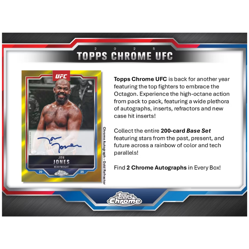 2025 Topps Chrome UFC Hobby Box image 1
