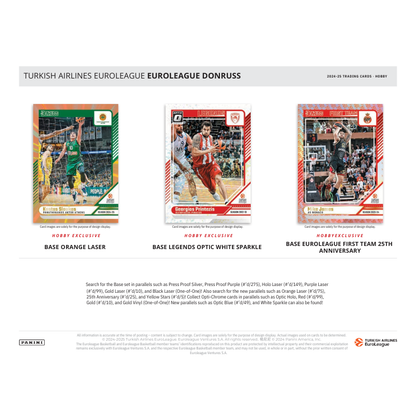 2024/25 Panini Donruss Euroleague Basketball Hobby 12 Box Case image 3