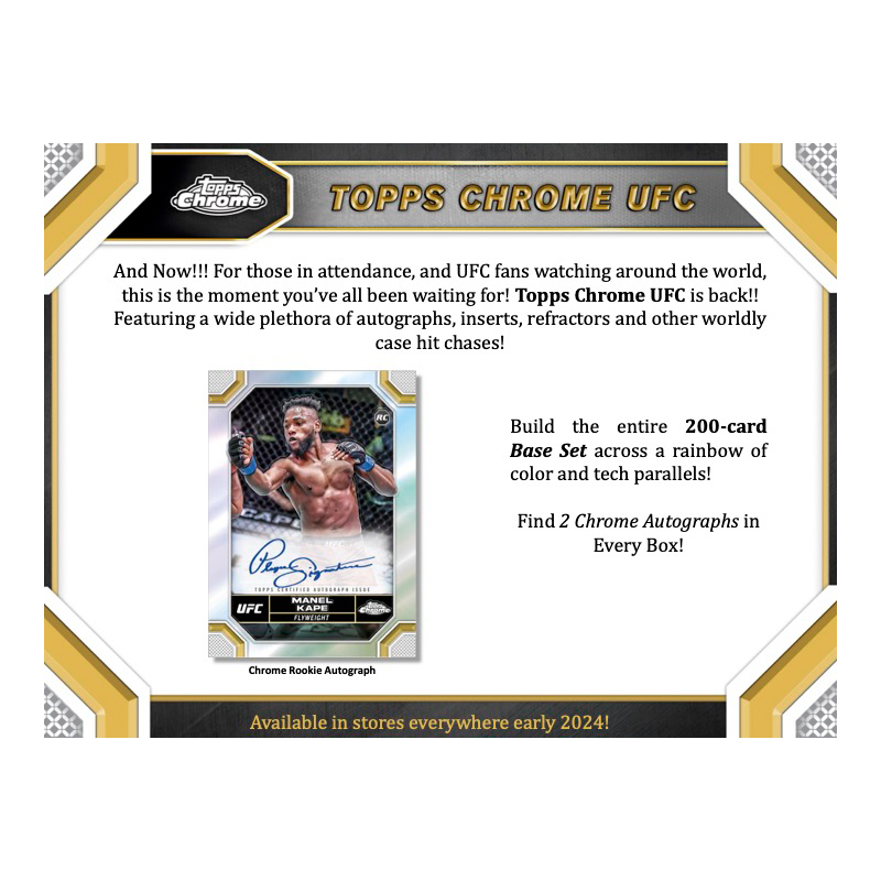 2024 Topps Chrome UFC Hobby Box image 1
