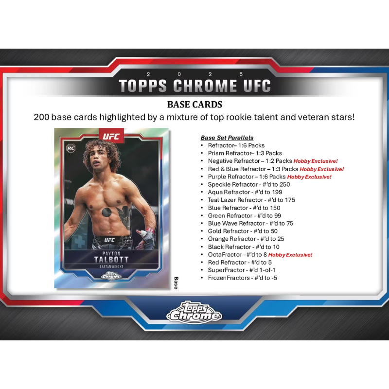 2025 Topps Chrome UFC Hobby Box image 2