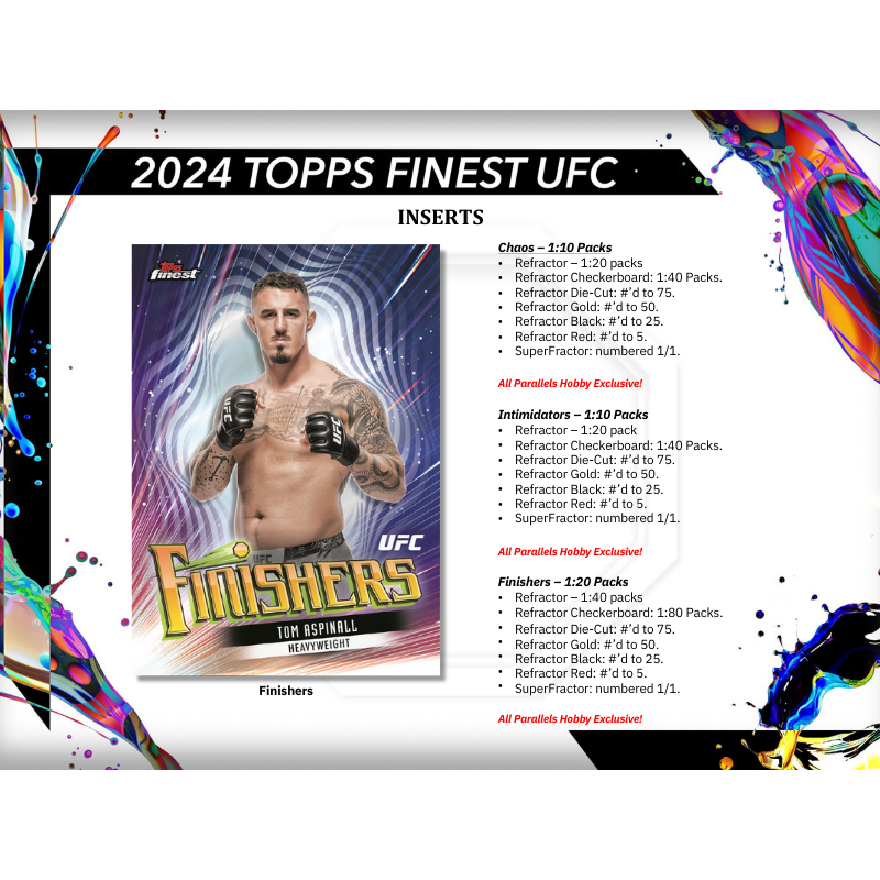 2024 Topps UFC Finest Hobby Box image 3