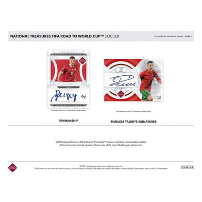 2022 Panini National Treasures FIFA Road To World Cup Soccer Hobby 4 Box Case image 2