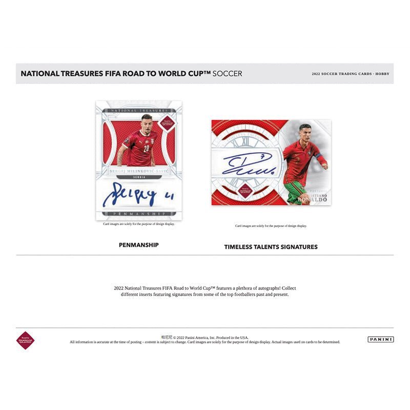 2022 Panini National Treasures FIFA Road To World Cup Soccer Hobby 4 Box Case image 2