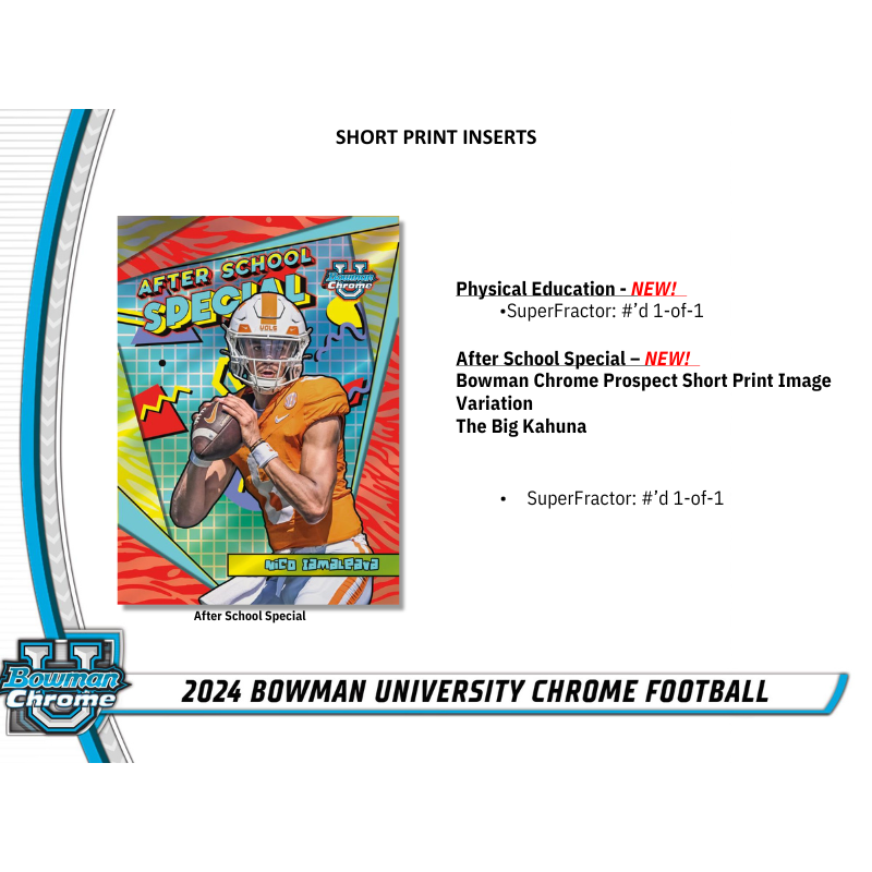 2024 Bowman University Chrome Football Hobby 12 Box Case image 4
