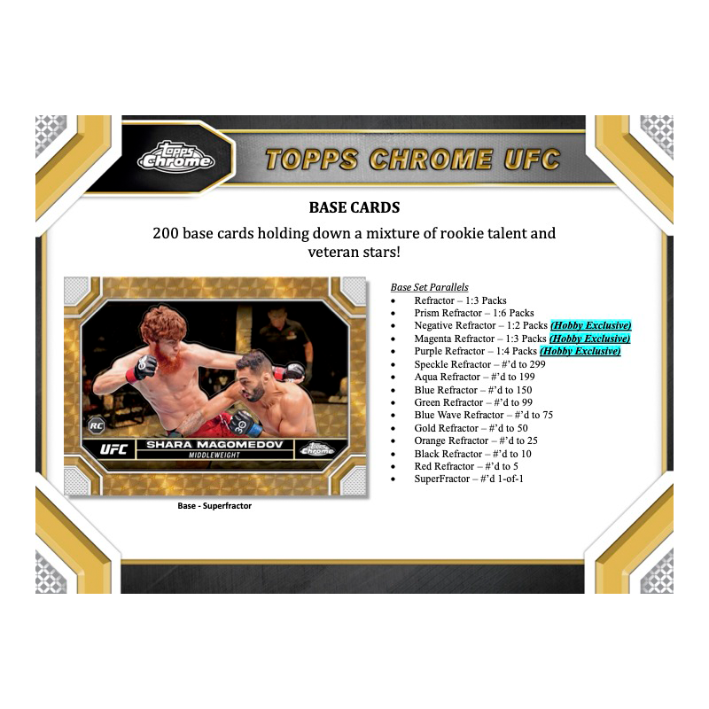 2024 Topps Chrome UFC Hobby Box image 2