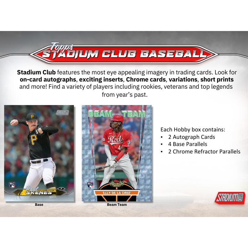 2024 Topps Stadium Club Baseball Hobby Box image 1