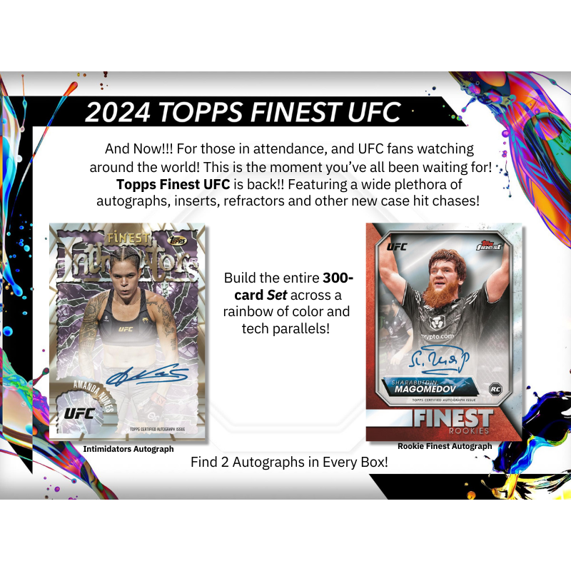 2024 Topps UFC Finest Hobby Box image 1