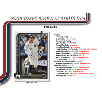 2025 Topps Series 1 Baseball Jumbo Box image 2