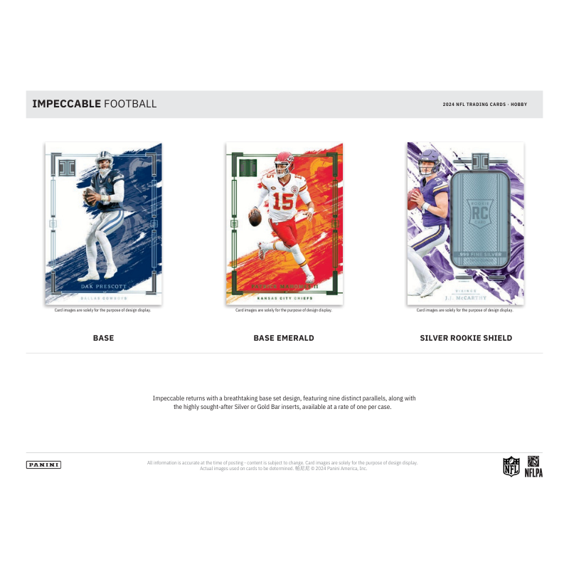 2024 Panini Impeccable Football Hobby 3 Box Case image 2