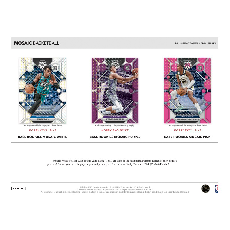 2022/23 Panini Mosaic Basketball Hobby 12 Box Case image 1