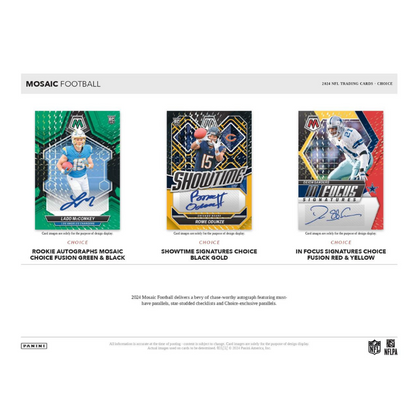 2024 Panini Mosaic Choice Football 20 Box Case image 3