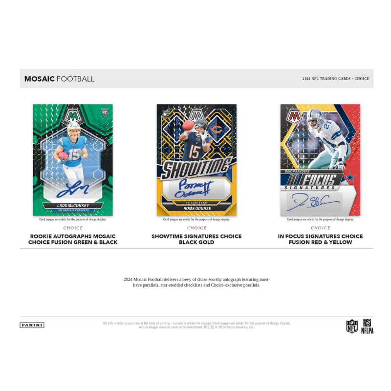 2024 Panini Mosaic Choice Football 20 Box Case image 3