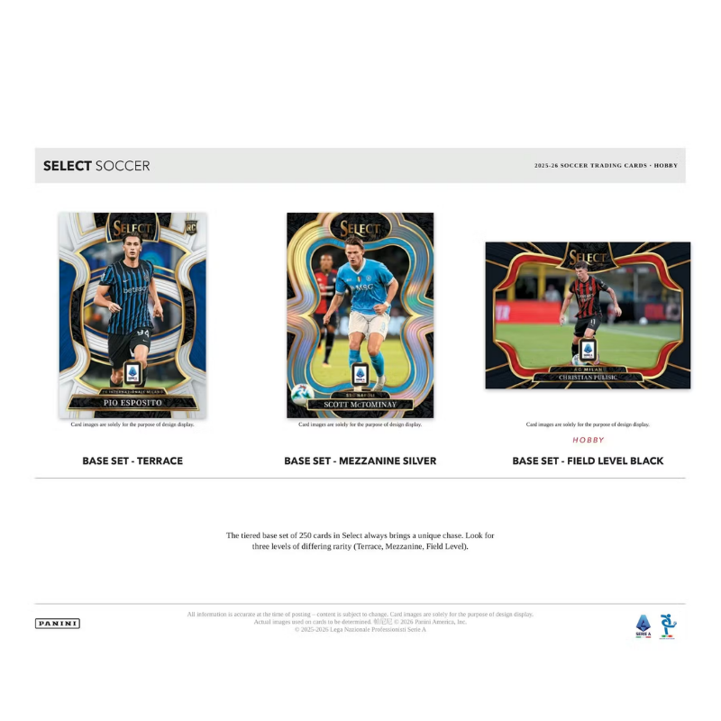 2025/26 Panini Select Serie A Soccer Hobby Box image 2