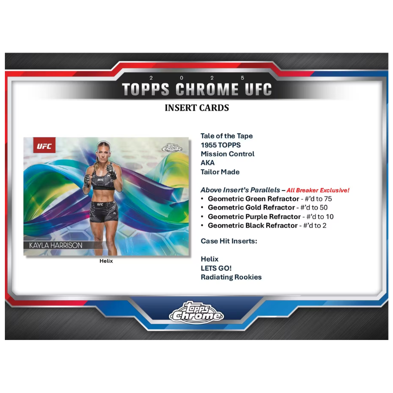 2025 Topps Chrome UFC Breaker’s Delight Box image 3