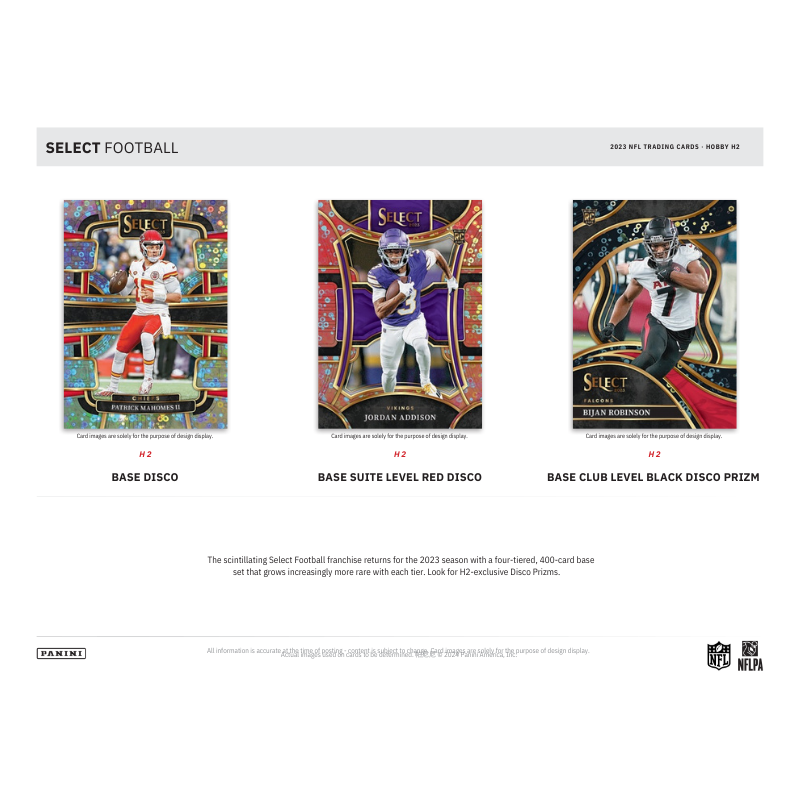 2023 Panini Select Football H2 Hybrid 20 Box Case image 2