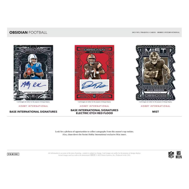 2023 Panini Obsidian Football Hobby International Box image 3