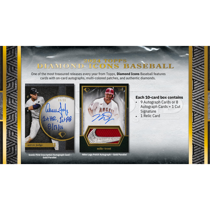 2024 Topps Diamond Icons Baseball Hobby 2 Box Case image 1