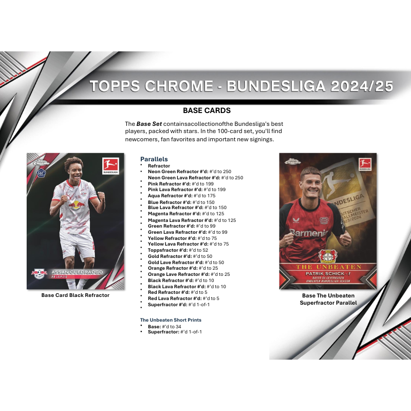 2024/25 Topps Chrome Bundesliga Soccer Hobby 12 Box Case image 3