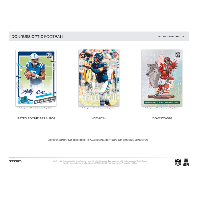 2023 Panini Donruss Optic Football H2 Hybrid 20 Box Case image 3