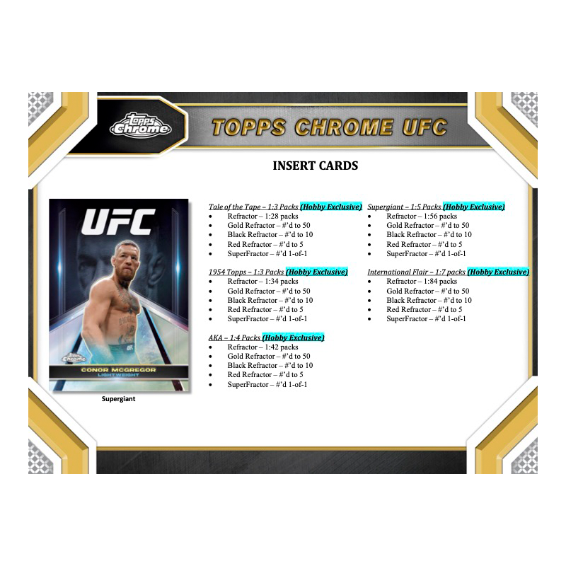 2024 Topps Chrome UFC Hobby Box image 3