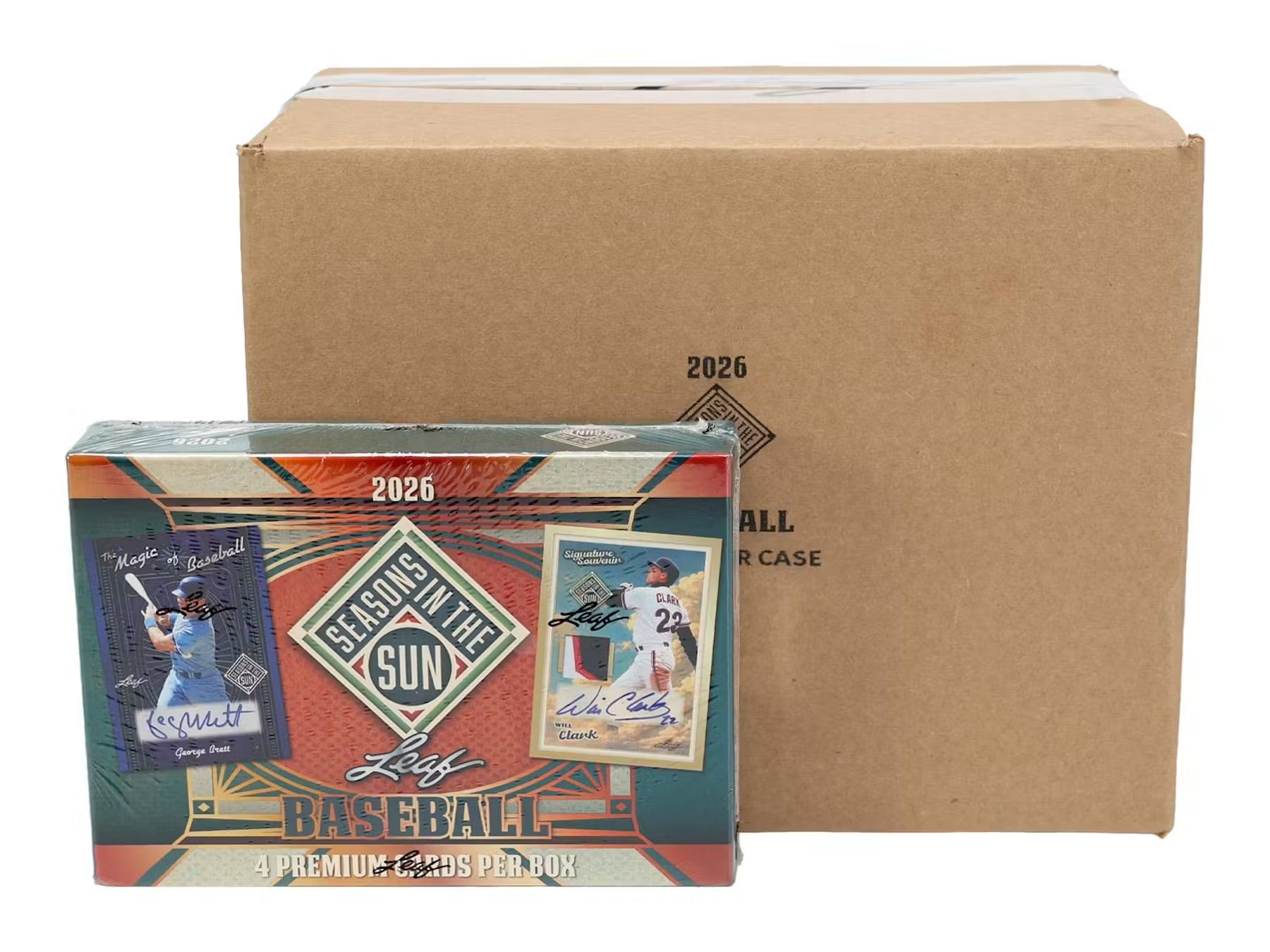 2026 Leaf Seasons in the Sun Baseball Hobby 10-Box Case