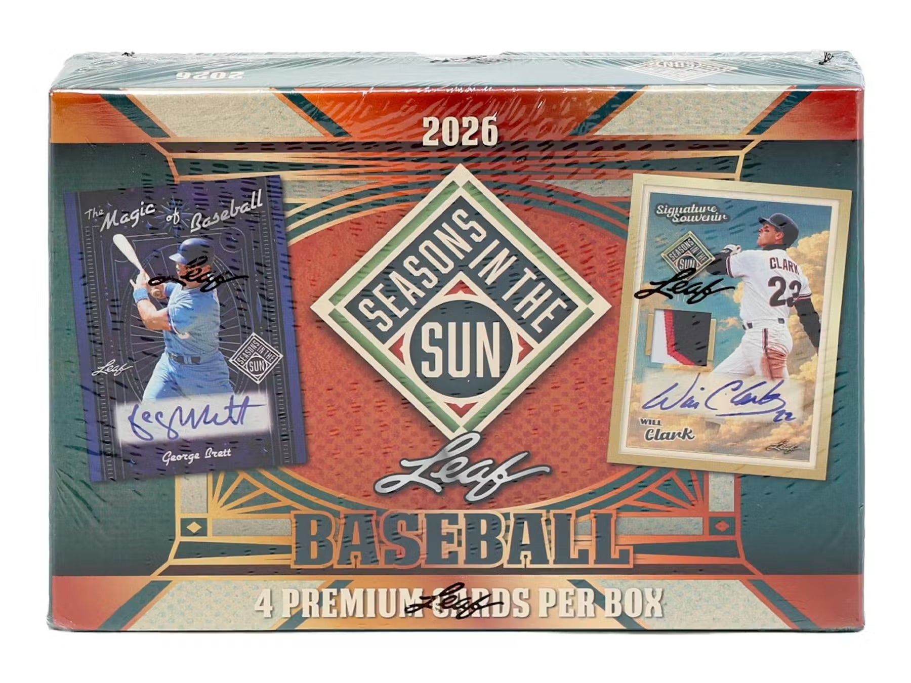 2026 Leaf Seasons in the Sun Baseball Hobby 10-Box Case