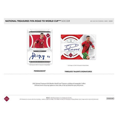 2022 Panini National Treasures FIFA Road To World Cup Soccer FOTL 4 Box Case image 1