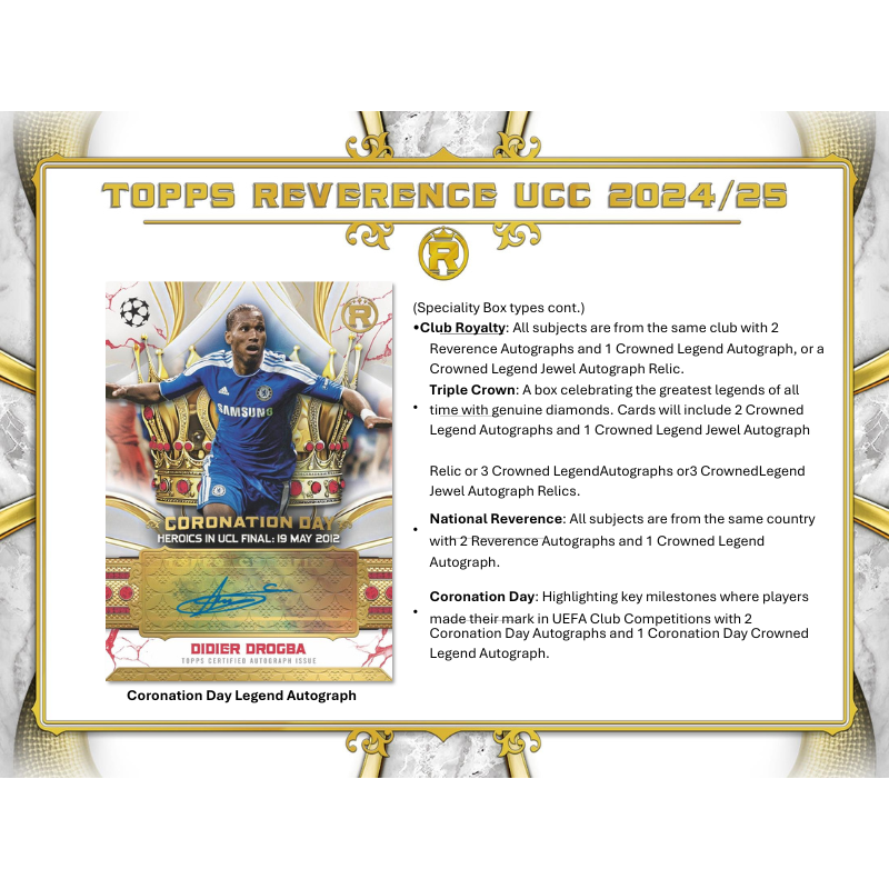 2024/25 Topps Reverence UCC Soccer Hobby Box image 3